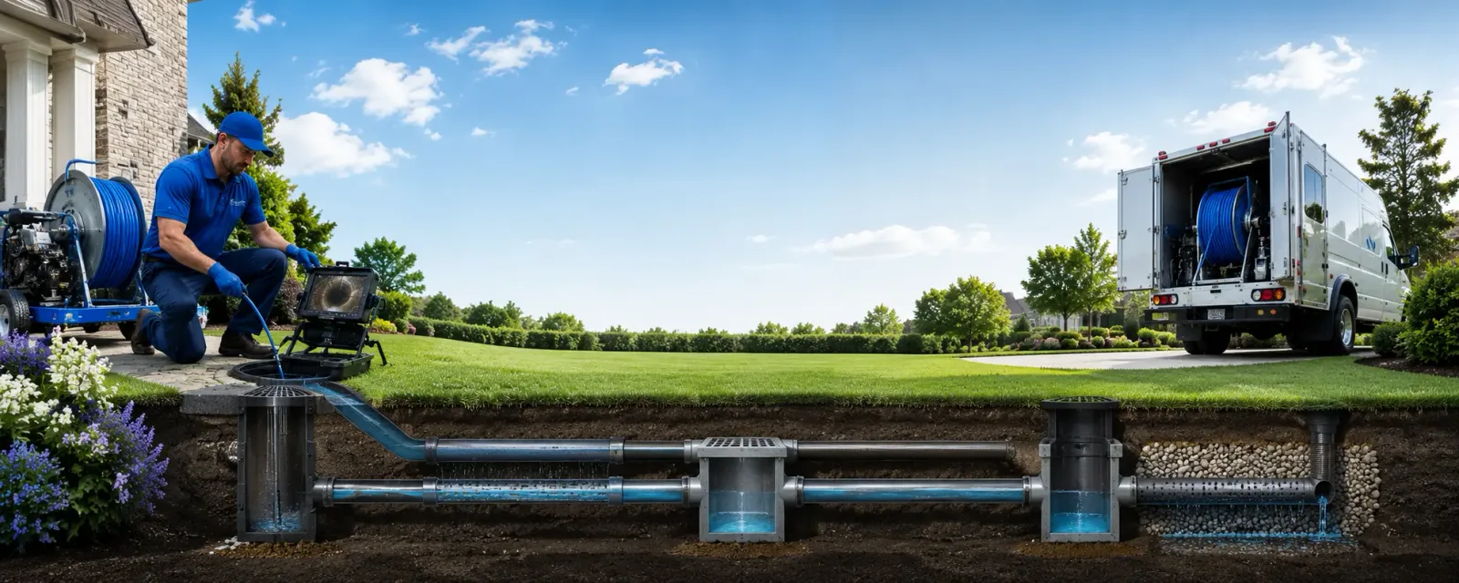 Outdoor drain cleaning information for Roseville, CA